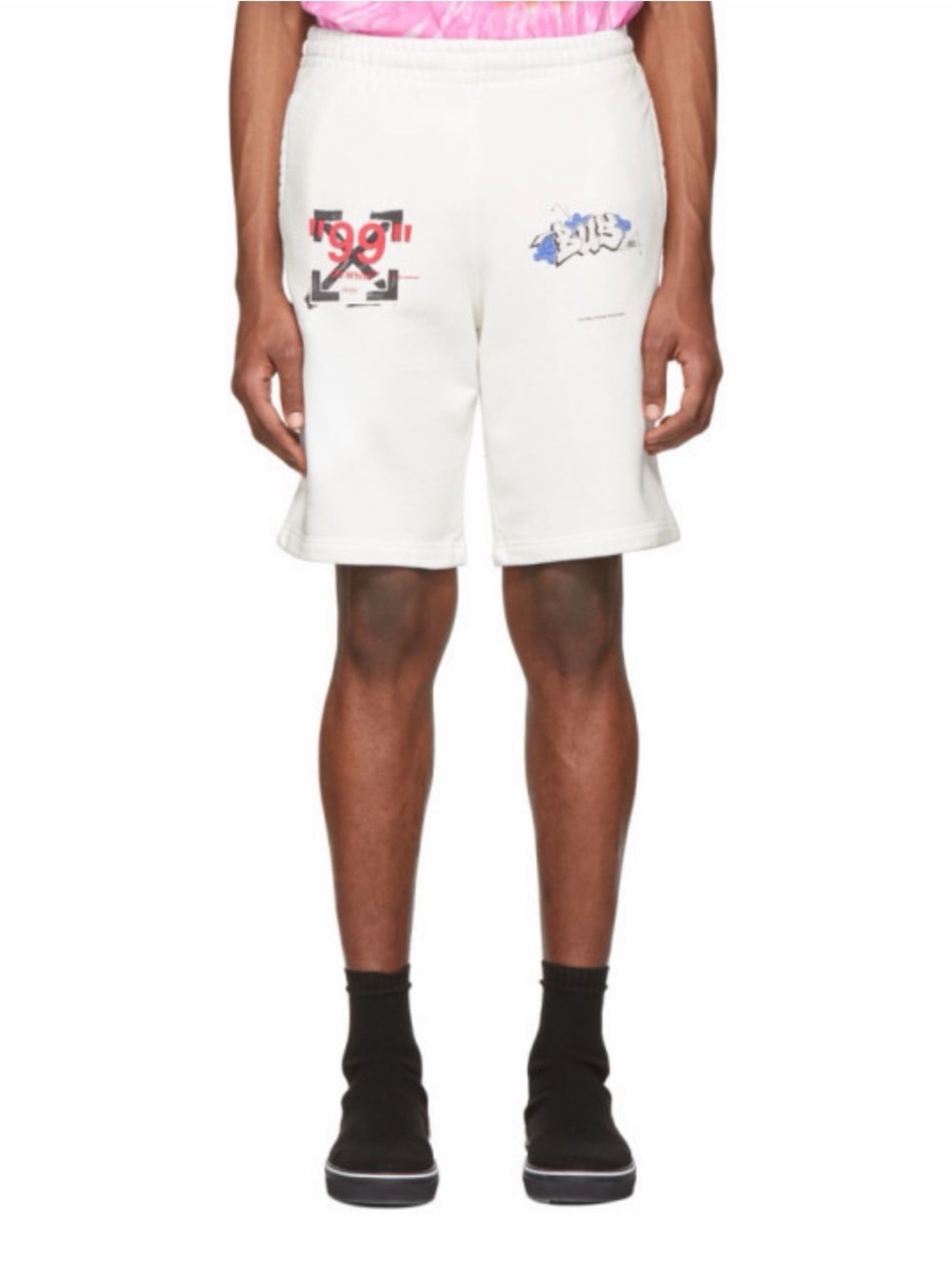 Off-White White Dondi Bus Shorts